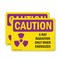 Signmission Radiation & Laser Sign, 7 in H x 10 in W, Plastic, Rectangle OS-2PACK-CR-P-710-L-10218 - alternate 1